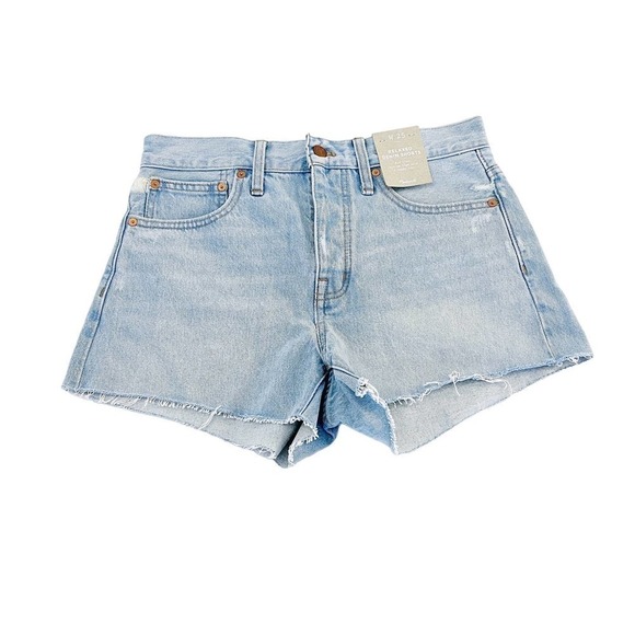 Madewell Relaxed Denim Shorts Light Wash Jeans SZ25 - Picture 1 of 6